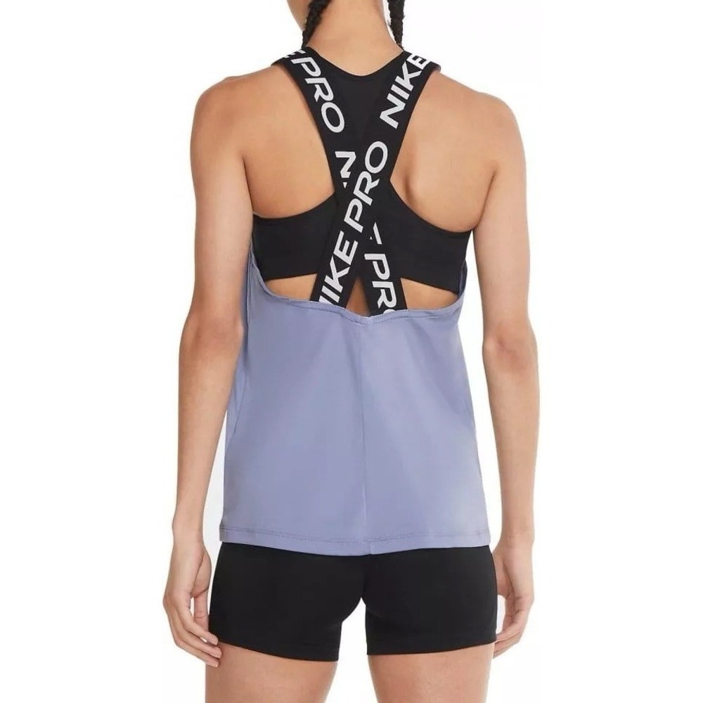 Nike Pro Dri-FIT Gray Crossback Tank Top Women's‎ Size S NWT Athletic Workout